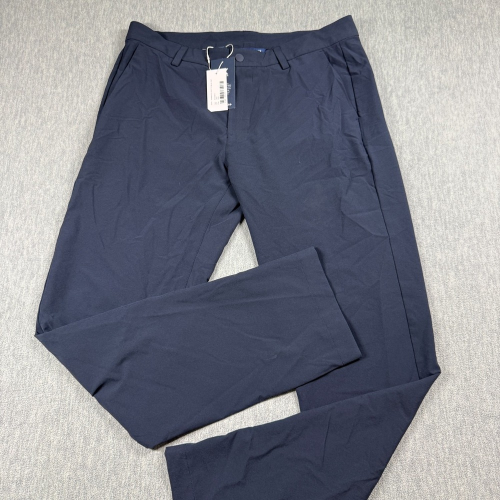 Cutter & Buck Pants Mens 34x32 Navy Blue Bainbridge Sport Technical Golf Chino